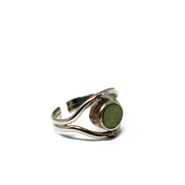 Eye Green Serpentine Ring