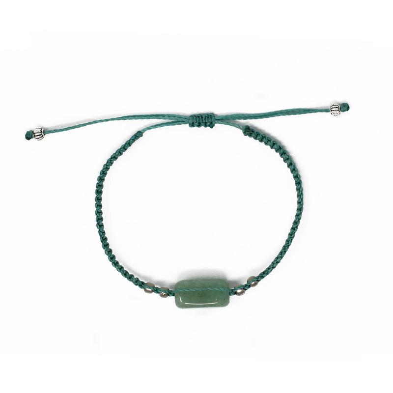 Green Aventurine Bracelet (Heart Charm) | Moonlistic